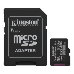 Card MicroSDXC 256GB cu adaptor SD A1 Kingston Canvas Select Plus, SDCS3/256GB
