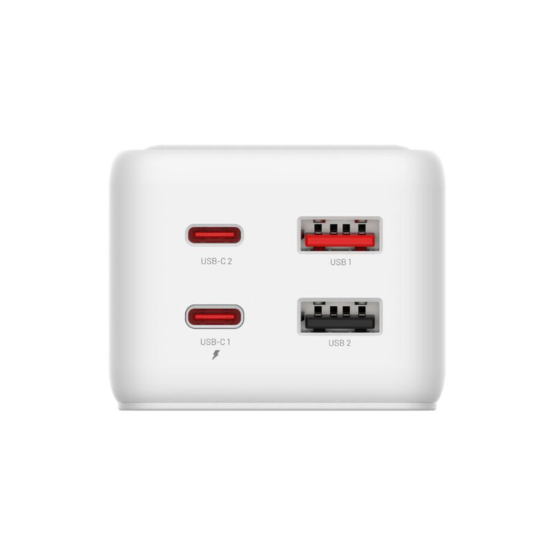 Prelungitor priza EU cu Schuko, Type-C, USB, 3m Fixed, FIXCS65-3-WH