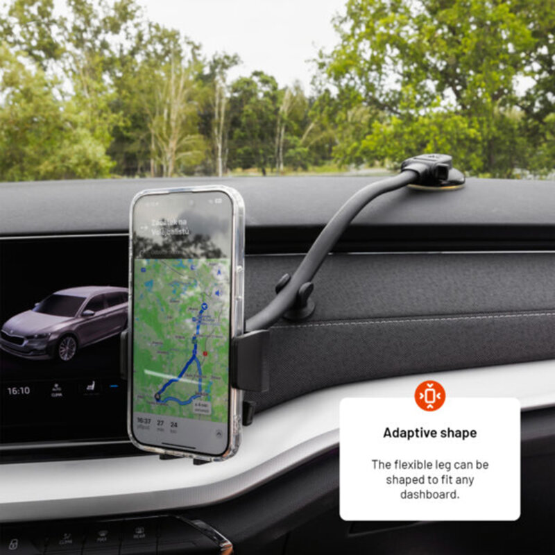 Suport telefon auto pentru bord, parbriz Fixed, FIXICQ-FLEXXL-BK