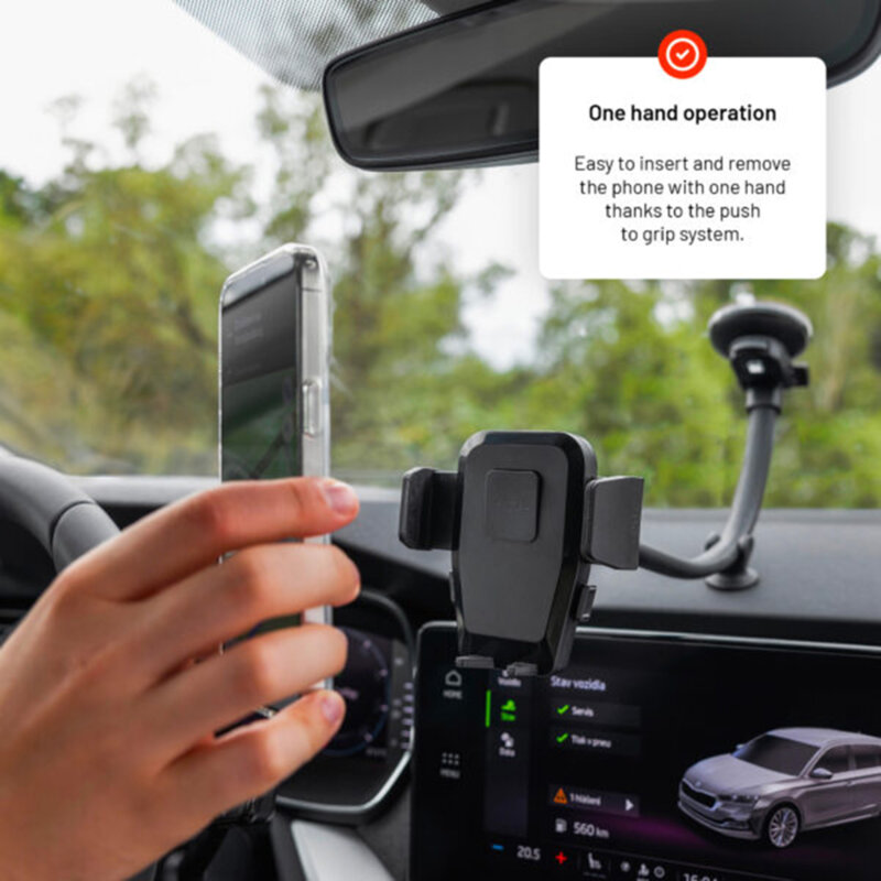 Suport telefon auto pentru bord, parbriz Fixed, FIXICQ-FLEXXL-BK