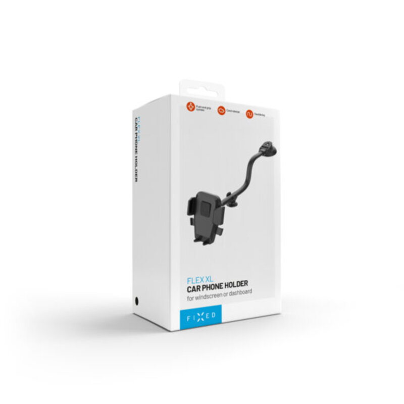 Suport telefon auto pentru bord, parbriz Fixed, FIXICQ-FLEXXL-BK
