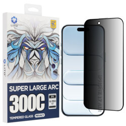 Folie sticla iPhone 17 Air Lito D+ Max Privacy 300C, negru