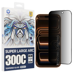Folie sticla iPhone 17 Pro Max Lito D+ Max Privacy 300C, negru