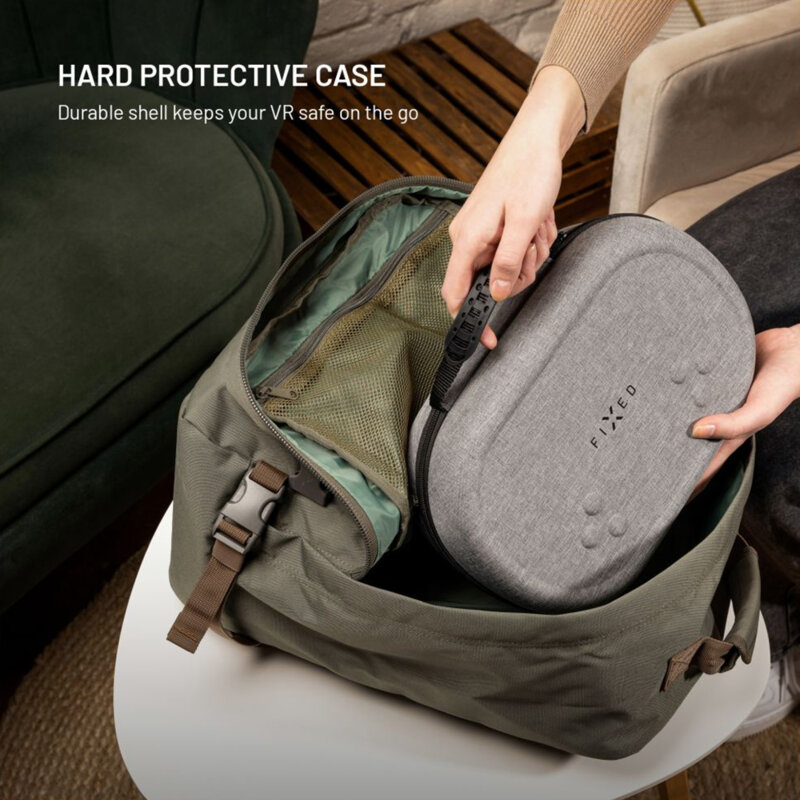 Husa protectie VR Meta Quest 3/3S, Fixed FIXMQ-PC-GR, gri