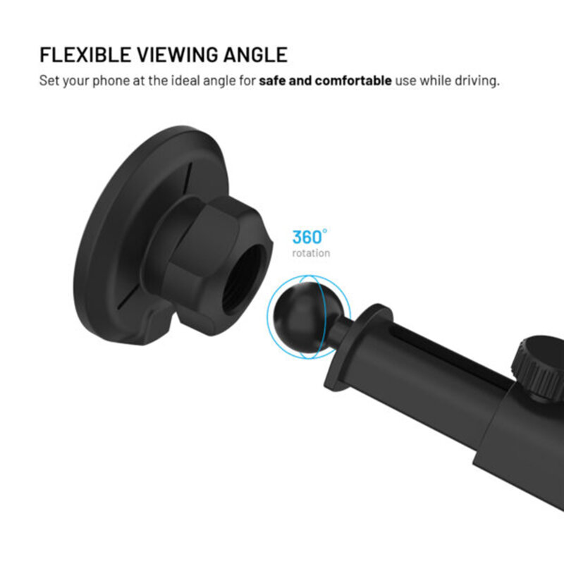 Suport telefon auto MagSafe 15W, Qi2 Fixed, FIXMRO2-XL-BK