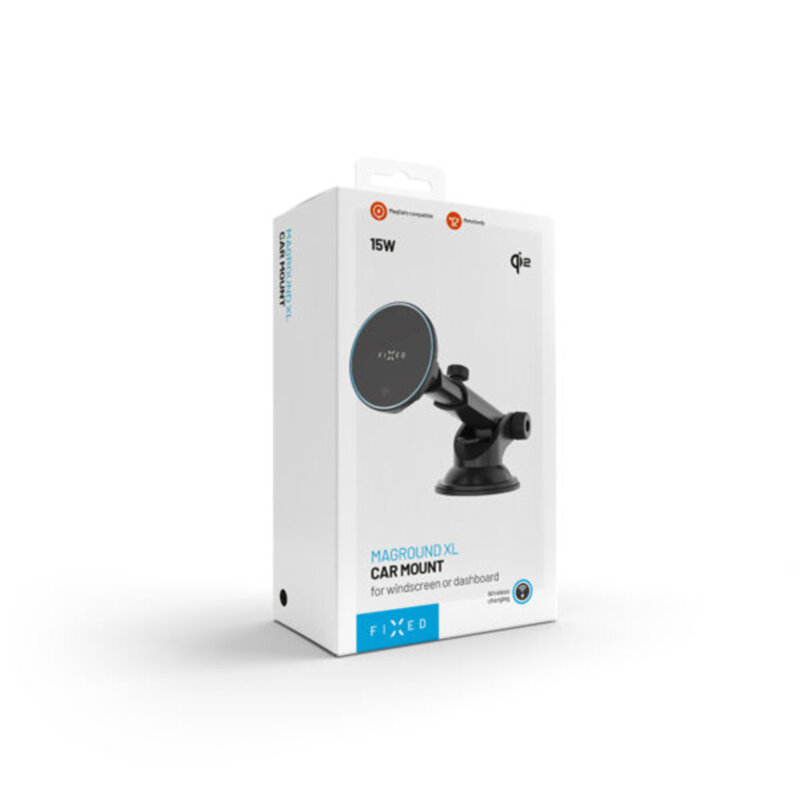 Suport telefon auto MagSafe 15W, Qi2 Fixed, FIXMRO2-XL-BK