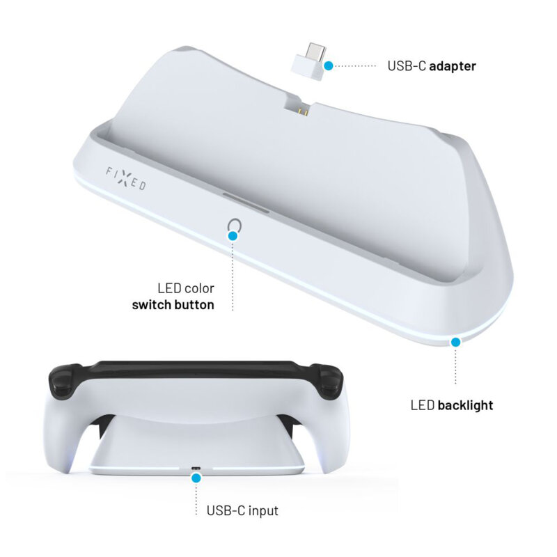 Statie incarcare controller Playstation Portal, Fixed FIXPS5-CDPP-WH