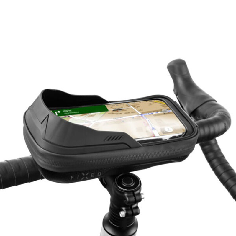 Suport, husa telefon pentru bicicleta cu fermoar Fixed, FIXBIB2-BK
