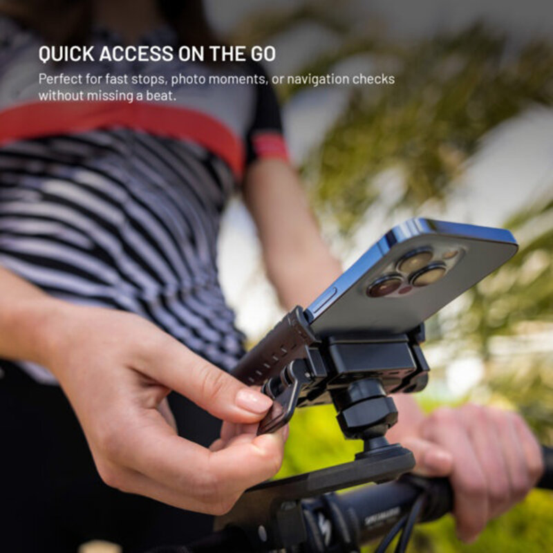 Suport bicicleta pentru telefon, universal Fixed, FIXBIPV-BK