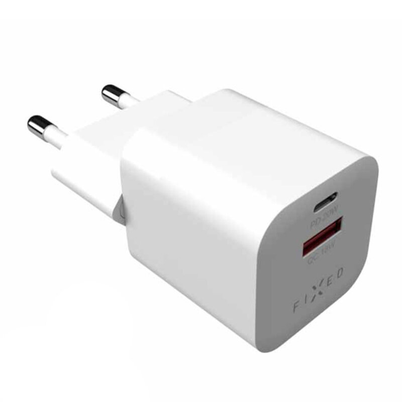 Incarcator USB, Type-C, PD3.0 Fixed, 20W, alb, FIXC20M-CU-WH
