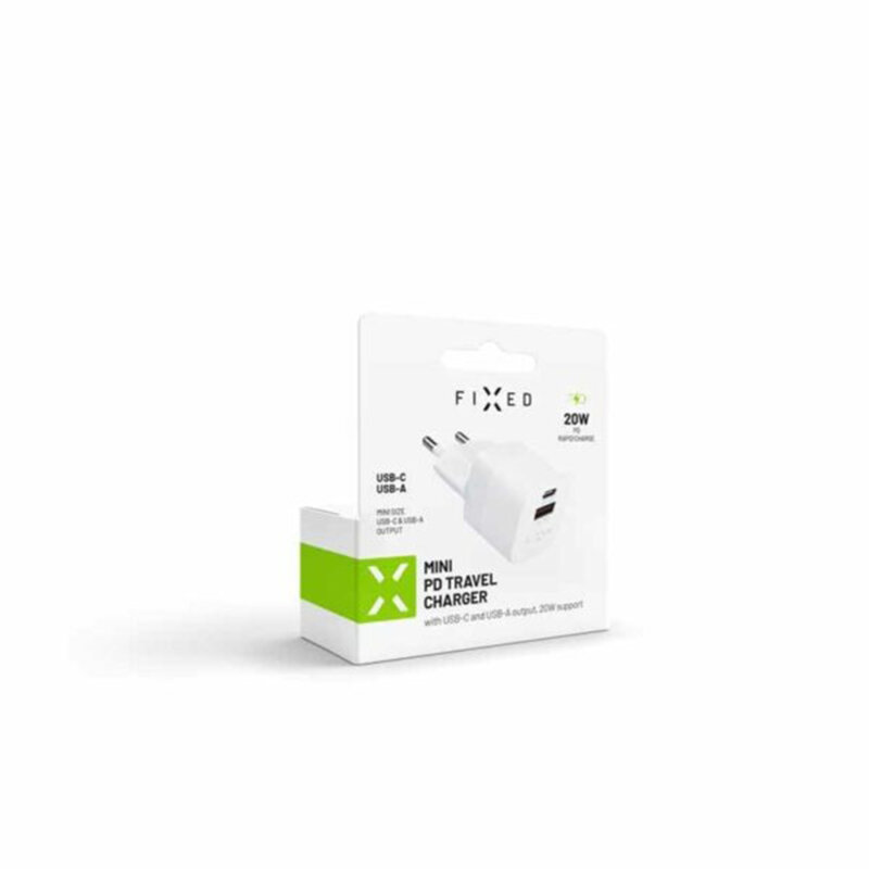Incarcator USB, Type-C, PD3.0 Fixed, 20W, alb, FIXC20M-CU-WH