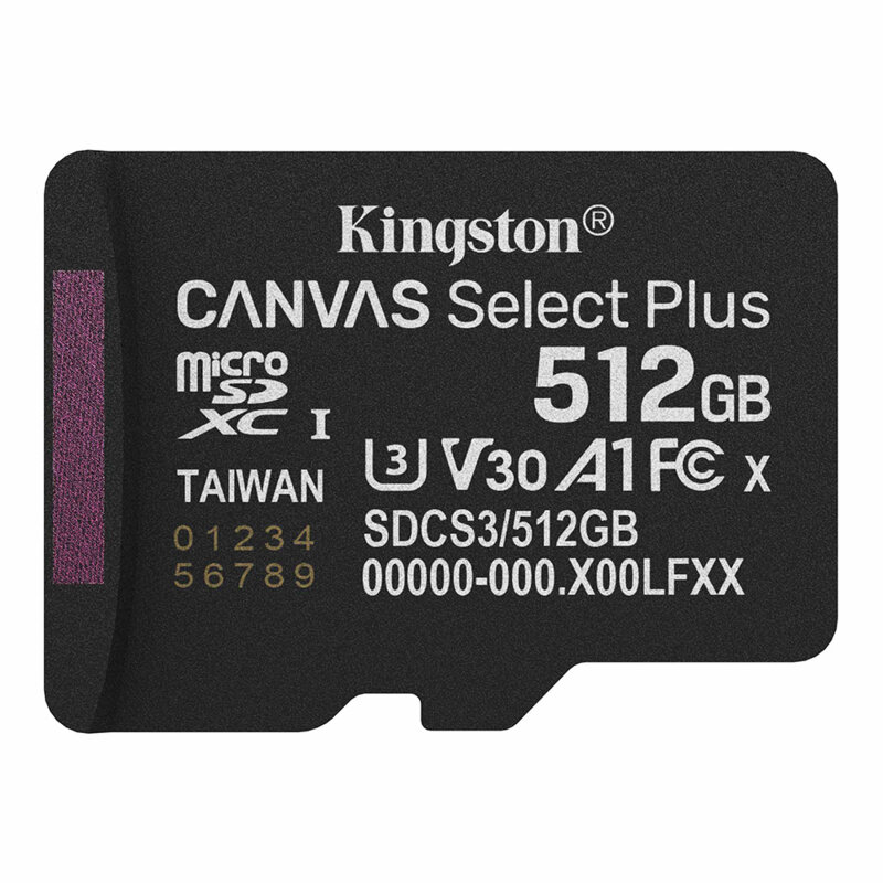 Card MicroSDXC 512GB Kingston Canvas Select Plus, SDCS3/512GBSP