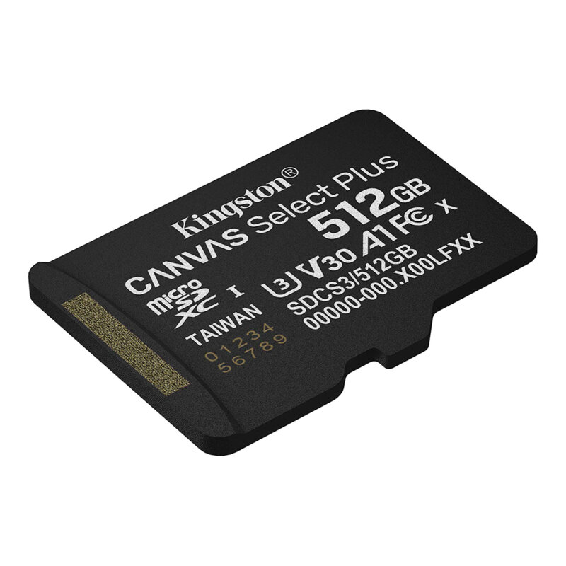 Card MicroSDXC 512GB Kingston Canvas Select Plus, SDCS3/512GBSP