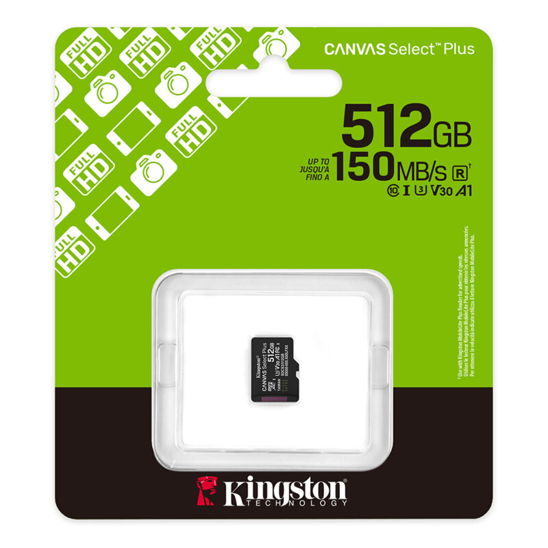 Card MicroSDXC 512GB Kingston Canvas Select Plus, SDCS3/512GBSP