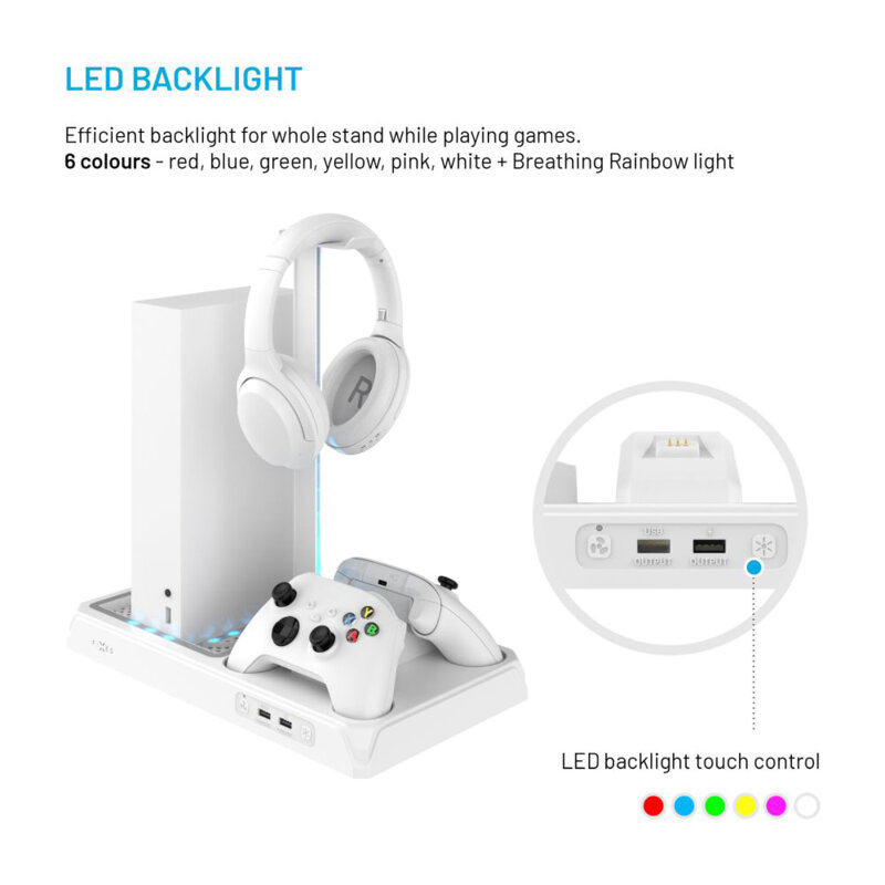 Statie multifunctionala controller Xbox, Fixed FIXXB-MCS-WH