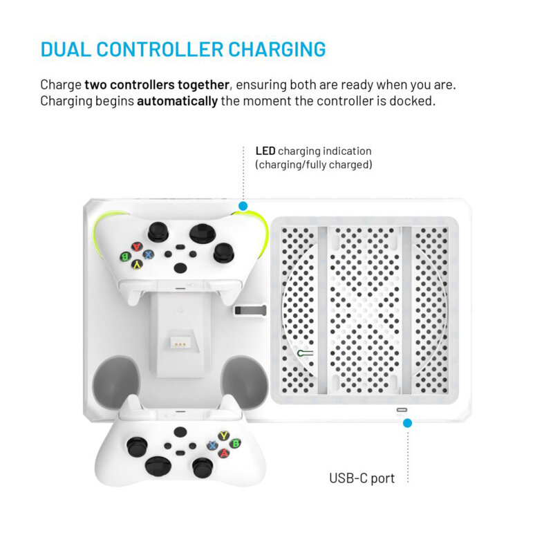 Statie multifunctionala controller Xbox, Fixed FIXXB-MCS-WH