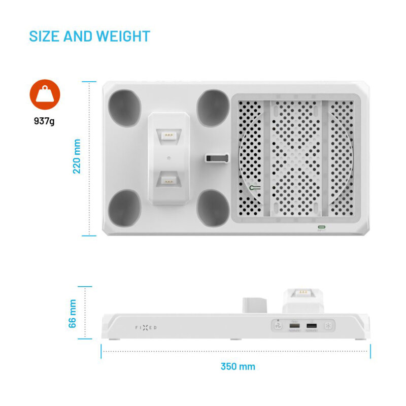 Statie multifunctionala controller Xbox, Fixed FIXXB-MCS-WH