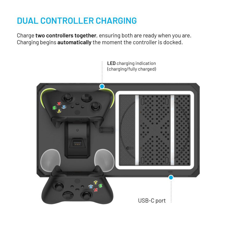 Statie multifunctionala controller Xbox, Fixed FIXXB-MCS-BK