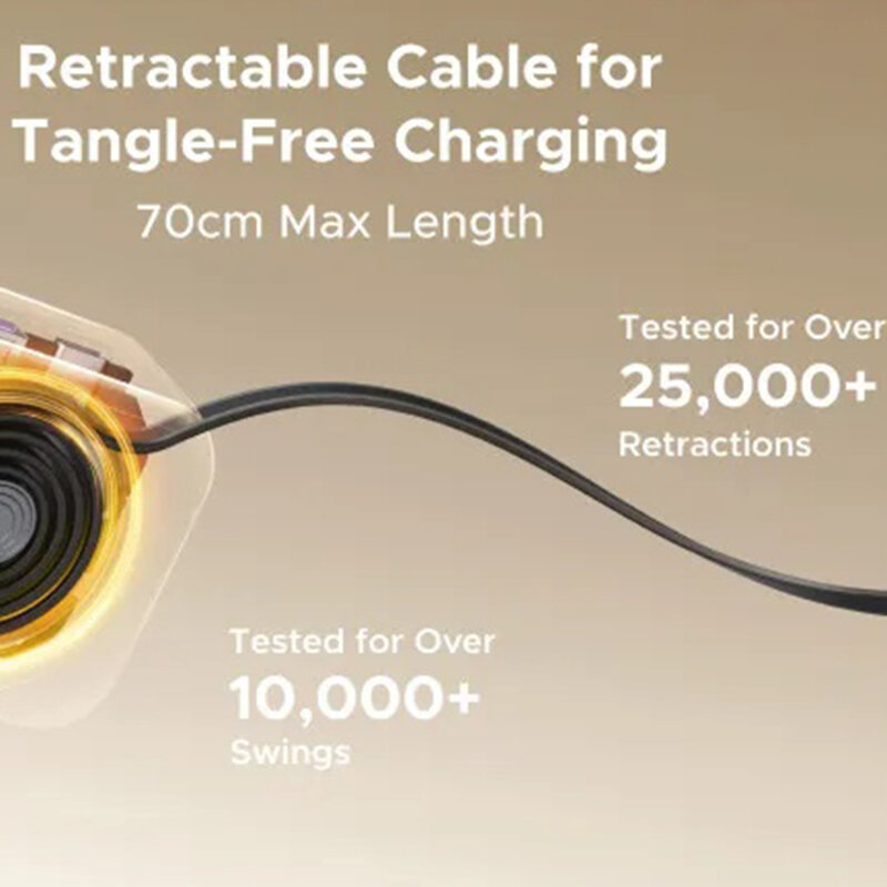 Incarcator auto cu cablu retractabil 145W, Ugreen 55910B, negru