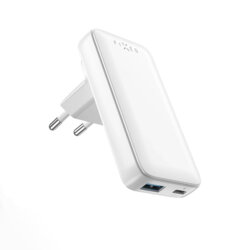Incarcator GaN PD3.0 USB, Type-C Fixed, 65W, FIXCG65S-CUD-WH