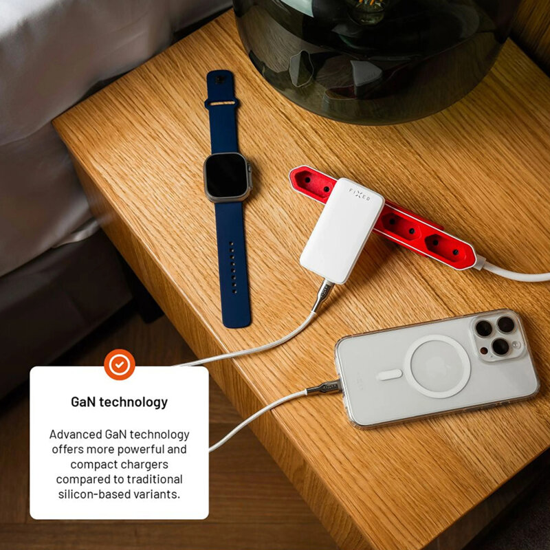 Incarcator GaN PD3.0 USB, Type-C Fixed, 65W, FIXCG65S-CUD-WH