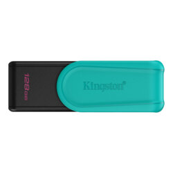 Stick USB 128GB Kingston DataTraveler Exodia S, negru/turcoaz, DTXS/128GB