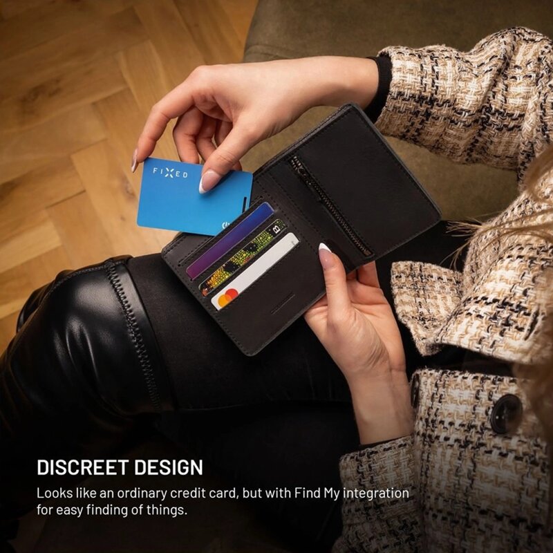 Dispozitiv inteligent cu localizare GPS Fixed Tag Card 2, 156mAh, bleu