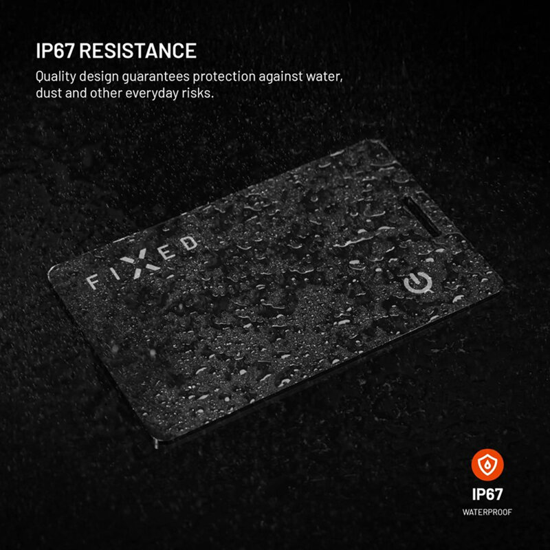 Dispozitiv inteligent cu localizare GPS Fixed Tag Card 2, 156mAh, negru