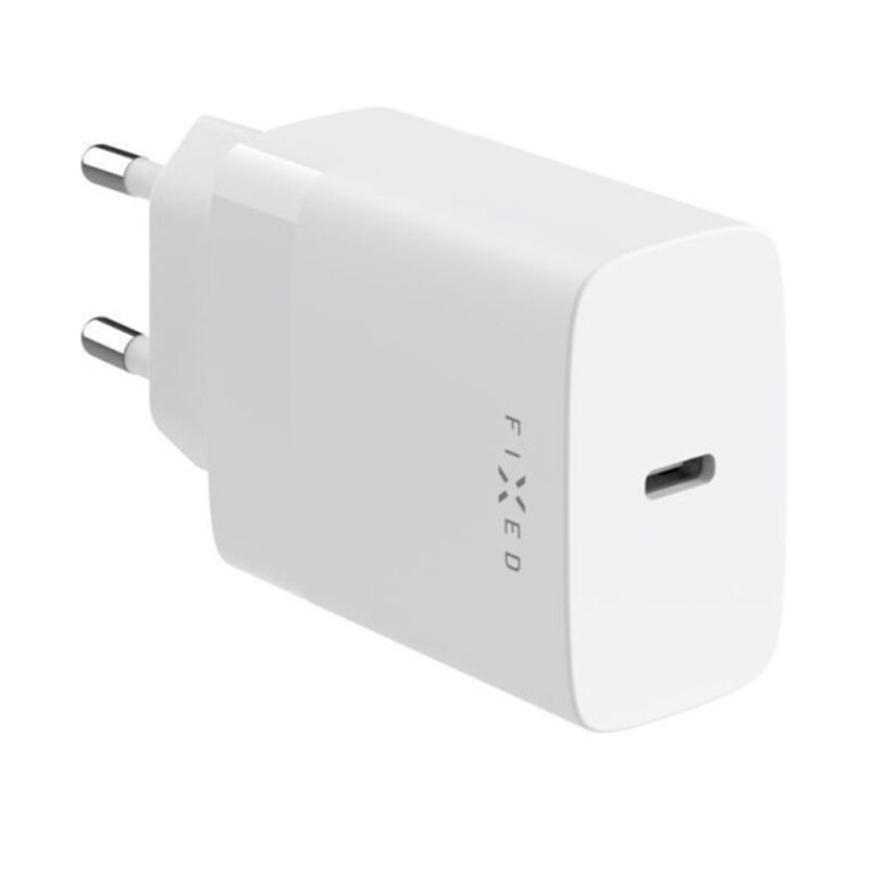 Incarcator Type-C Fixed, 30W, alb, FIXC30N-C-WH