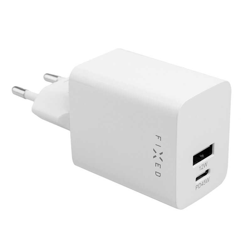 Incarcator USB, Type-C PD 3.0 Fixed, 45W, alb, FIXC45M-CU-WH