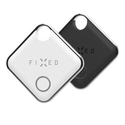 [Pachet 2x] Breloc inteligent cu localizare GPS Fixed, alb si negru