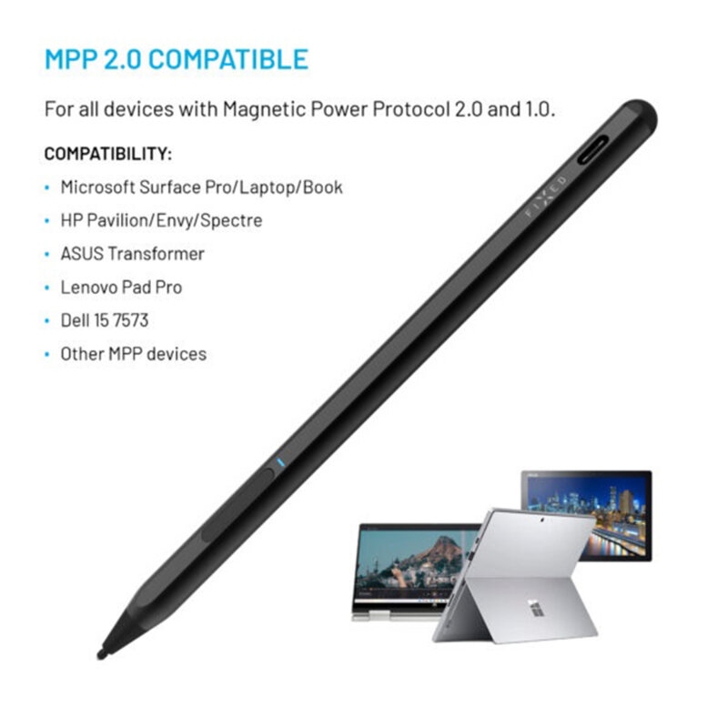 Stylus tableta MPP 2.0 magnetic Fixed Graphite Active, FIXGRA2-BK
