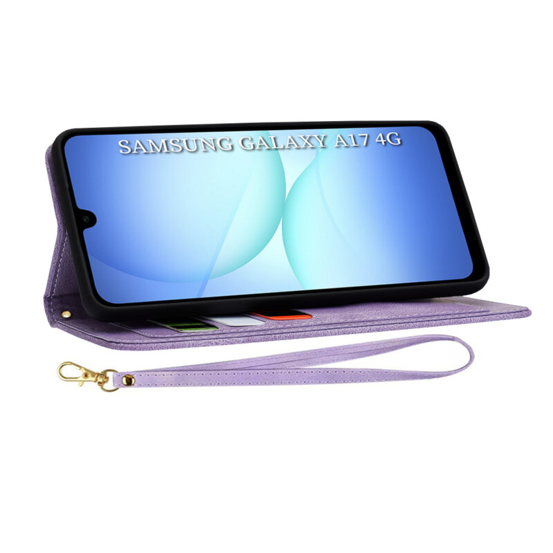 Husa personalizata fete Samsung Galaxy A17 4G Techsuit FlipCraft, mov