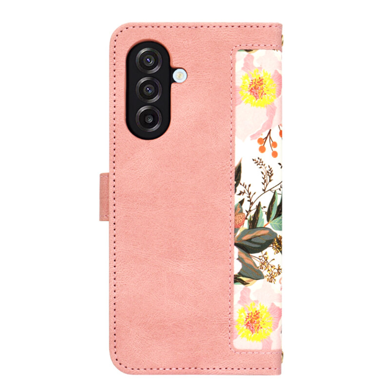 Husa personalizata fete Samsung Galaxy A17 4G Techsuit FlipCraft, roz