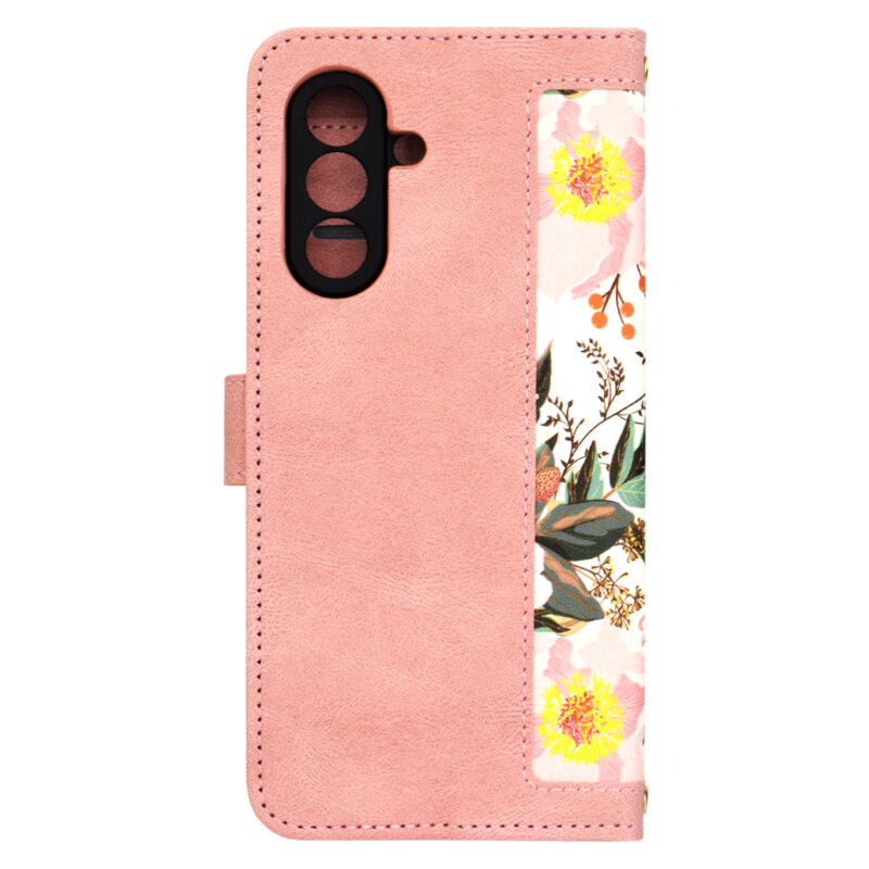 Husa personalizata fete Samsung Galaxy A17 4G Techsuit FlipCraft, roz