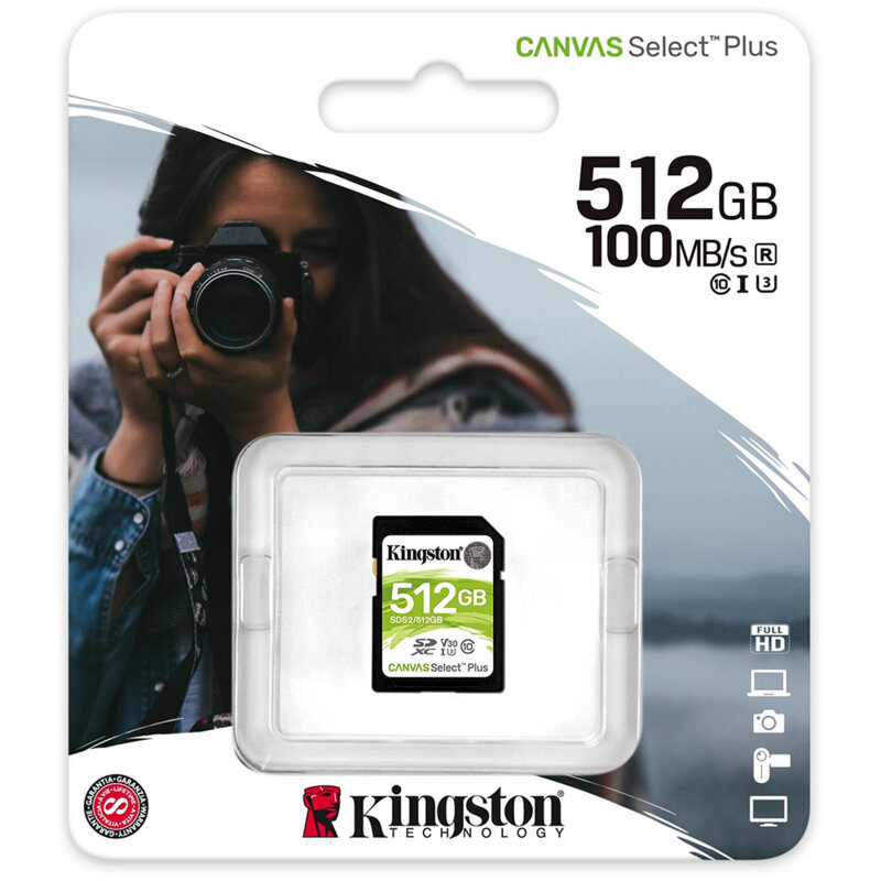 Card memorie 512GB Kingston Canvas Select Plus, SDS2/512GB