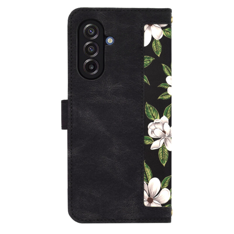 Husa personalizata fete Samsung Galaxy A17 5G Techsuit FlipCraft, negru