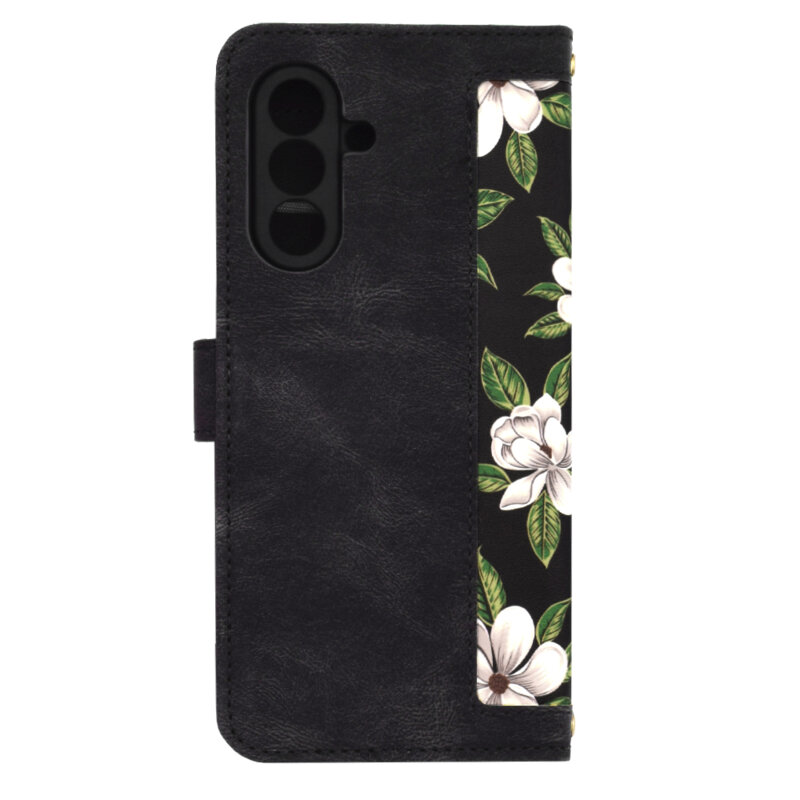 Husa personalizata fete Samsung Galaxy A17 4G Techsuit FlipCraft, negru