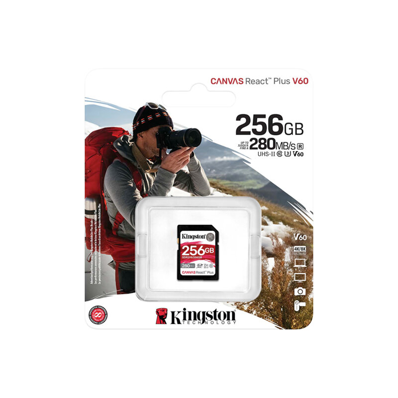 Card memorie 256GB Kingston Canvas React Plus, SDR2V6/256GB