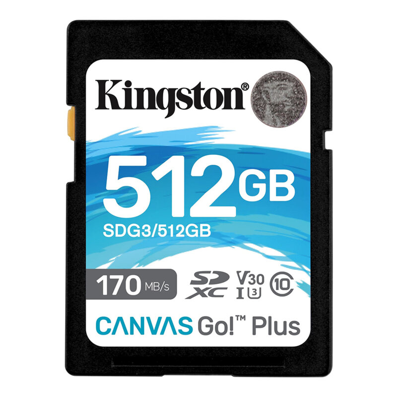 Card memorie 512GB pentru DSLR Kingston Canvas Go Plus, SDG3/512GB