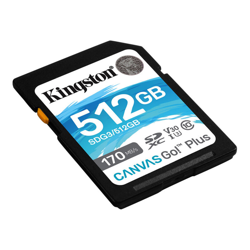 Card memorie 512GB pentru DSLR Kingston Canvas Go Plus, SDG3/512GB