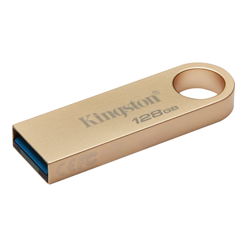 Stick USB 128GB premium Kingston, 220MB/s, auriu, DTSE9G3/128GB