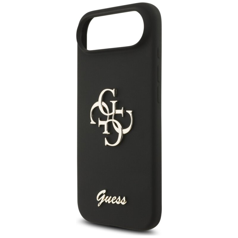 Husa Guess iPhone 17 Air Silicone Big 4G Script, negru, GUHCP17MSC4GSMK