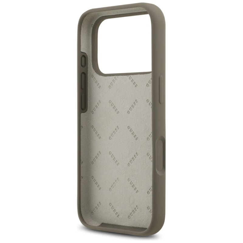 Husa Guess iPhone 17 Pro Silicone Big 4G Script, maro, GUHCP17LSC4GSMW