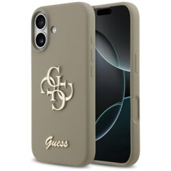 Husa Guess iPhone 17 Silicone Big 4G Script, maro, GUHCP17SSC4GSMW