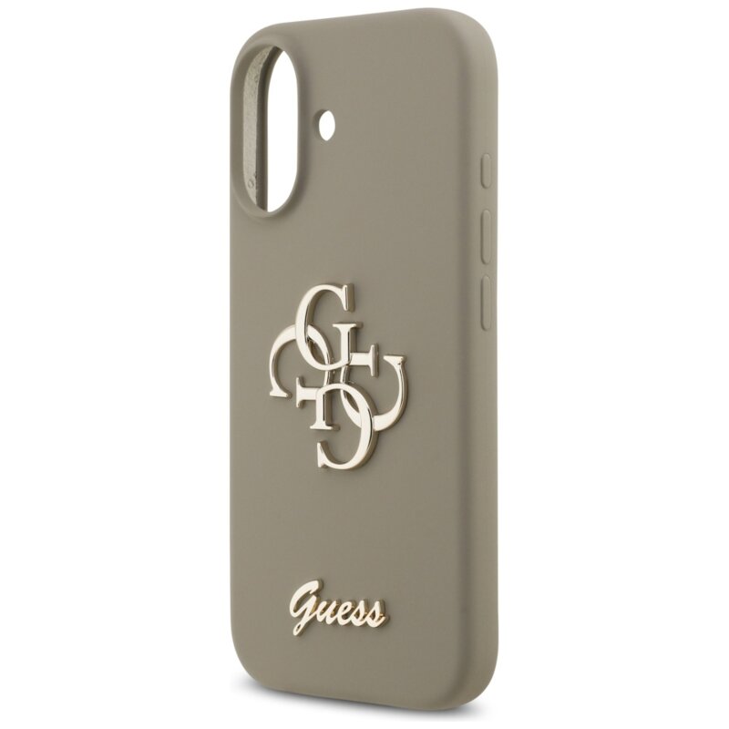 Husa Guess iPhone 17 Silicone Big 4G Script, maro, GUHCP17SSC4GSMW