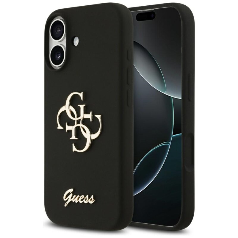 Husa Guess iPhone 17 Silicone Big 4G Script, negru, GUHCP17SSC4GSMK