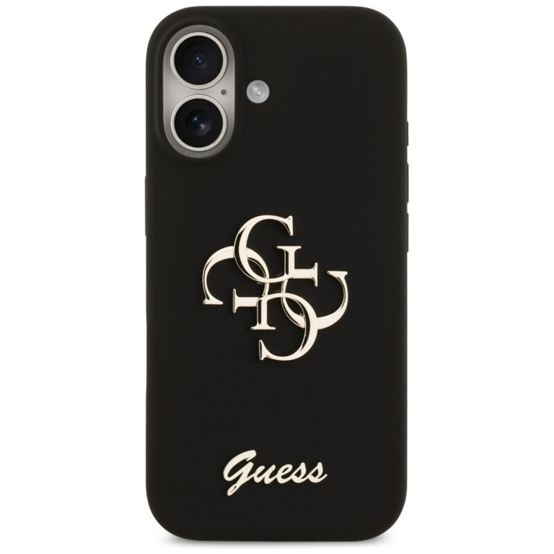 Husa Guess iPhone 17 Silicone Big 4G Script, negru, GUHCP17SSC4GSMK