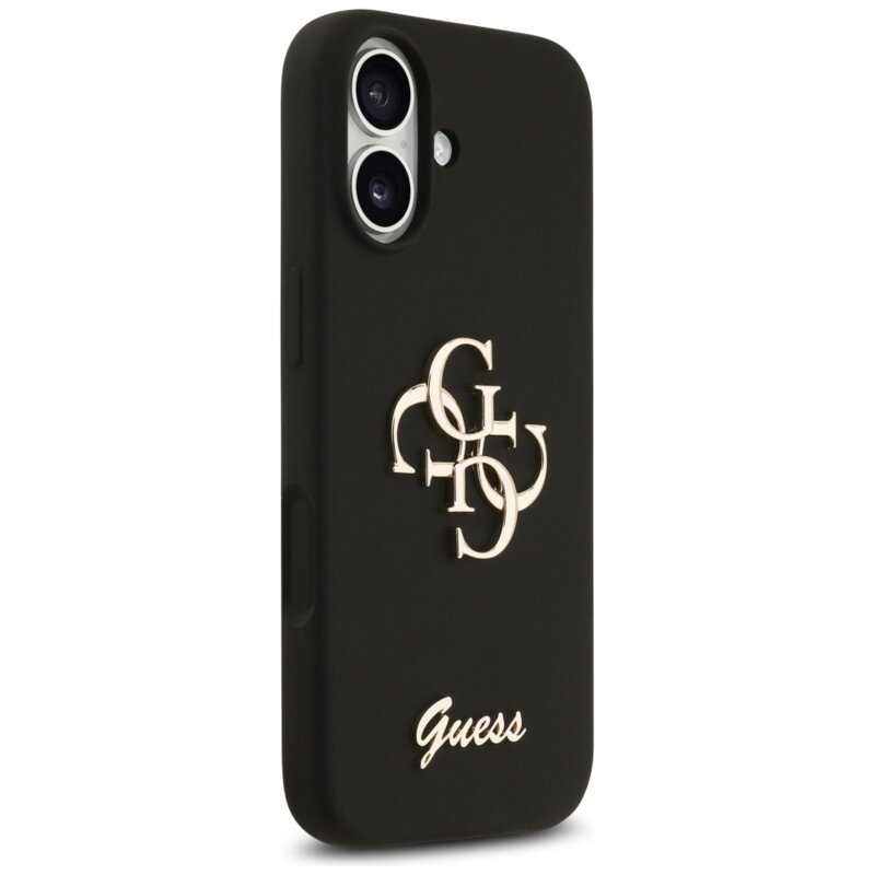 Husa Guess iPhone 17 Silicone Big 4G Script, negru, GUHCP17SSC4GSMK