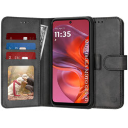Husa 360 Motorola Moto G05 Techsuit Diary Book, negru